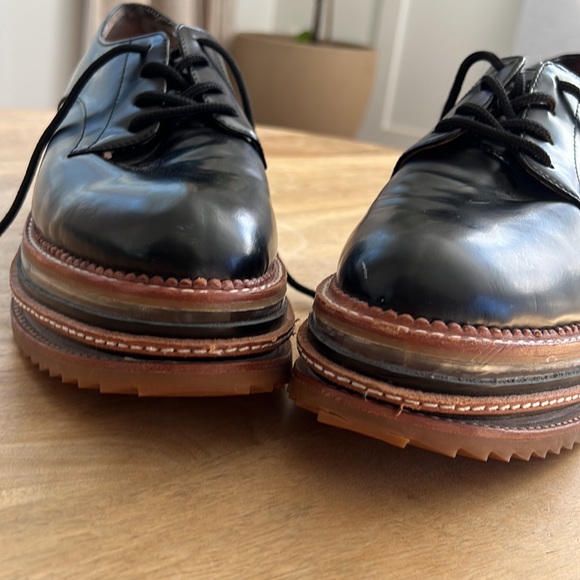 Jeffrey Campbell ‘Jagger’ Black Leather Oxfords, 9 - Picture 6 of 11